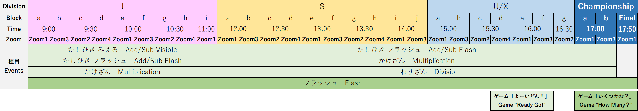 timetable